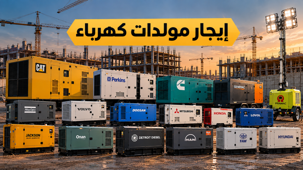 ايجار مولدات