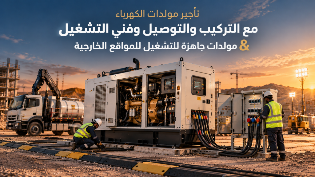 تأجير مولدات الكهرباء للمواقع الخارجية